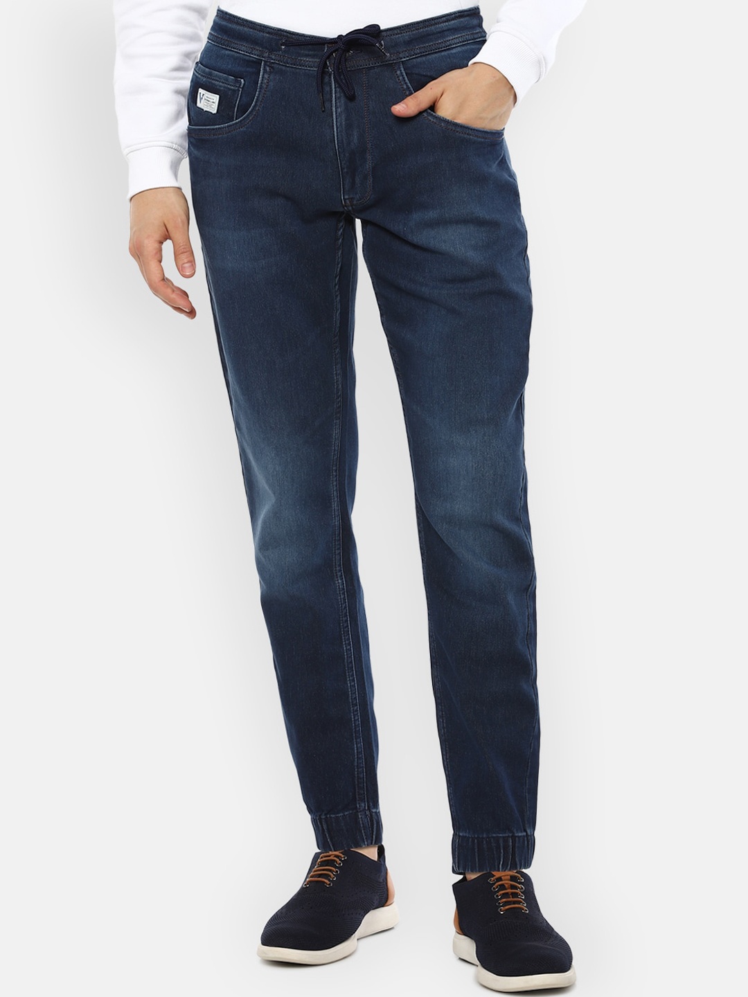 

VAN HEUSEN DENIM LABS Men Navy Blue Light Fade Jeans