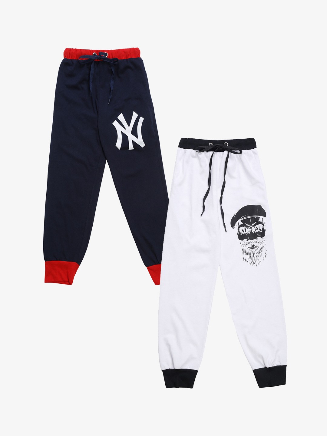 

VIMAL JONNEY Kids Pack Of 2 Solid Joggers, White