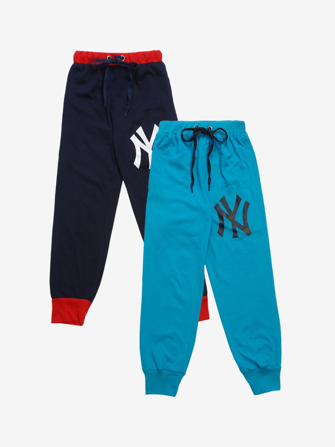 

VIMAL JONNEY Kids Pack Of 2 Printed Joggers, Blue