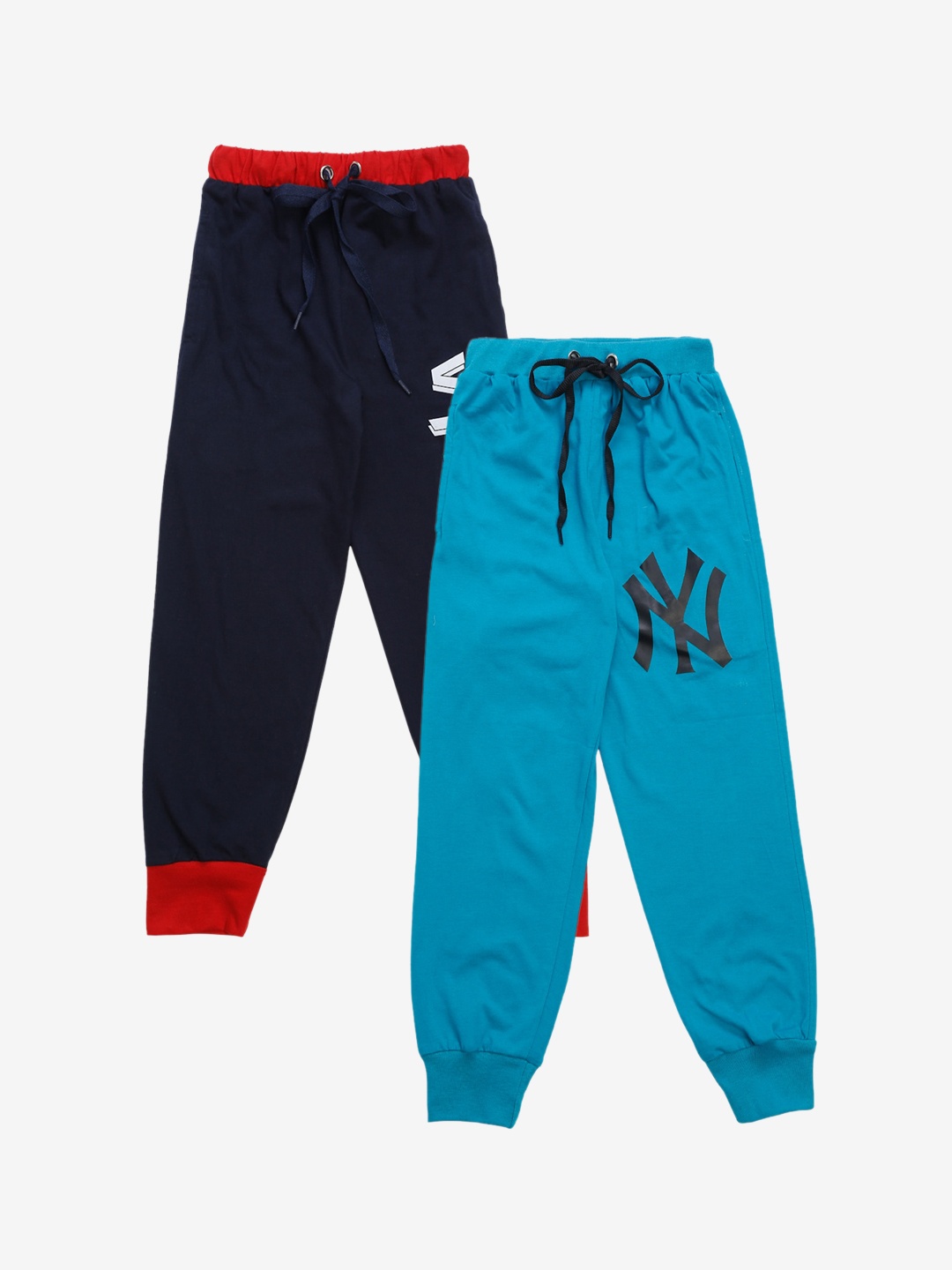 

VIMAL JONNEY Kids Pack Of 2 Solid Joggers, Blue