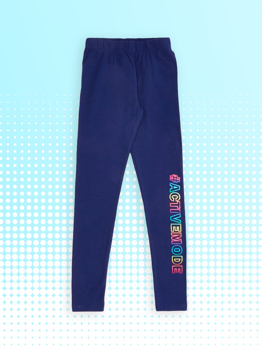

Pantaloons Junior Girls Navy Blue & Pink Printed Leggings