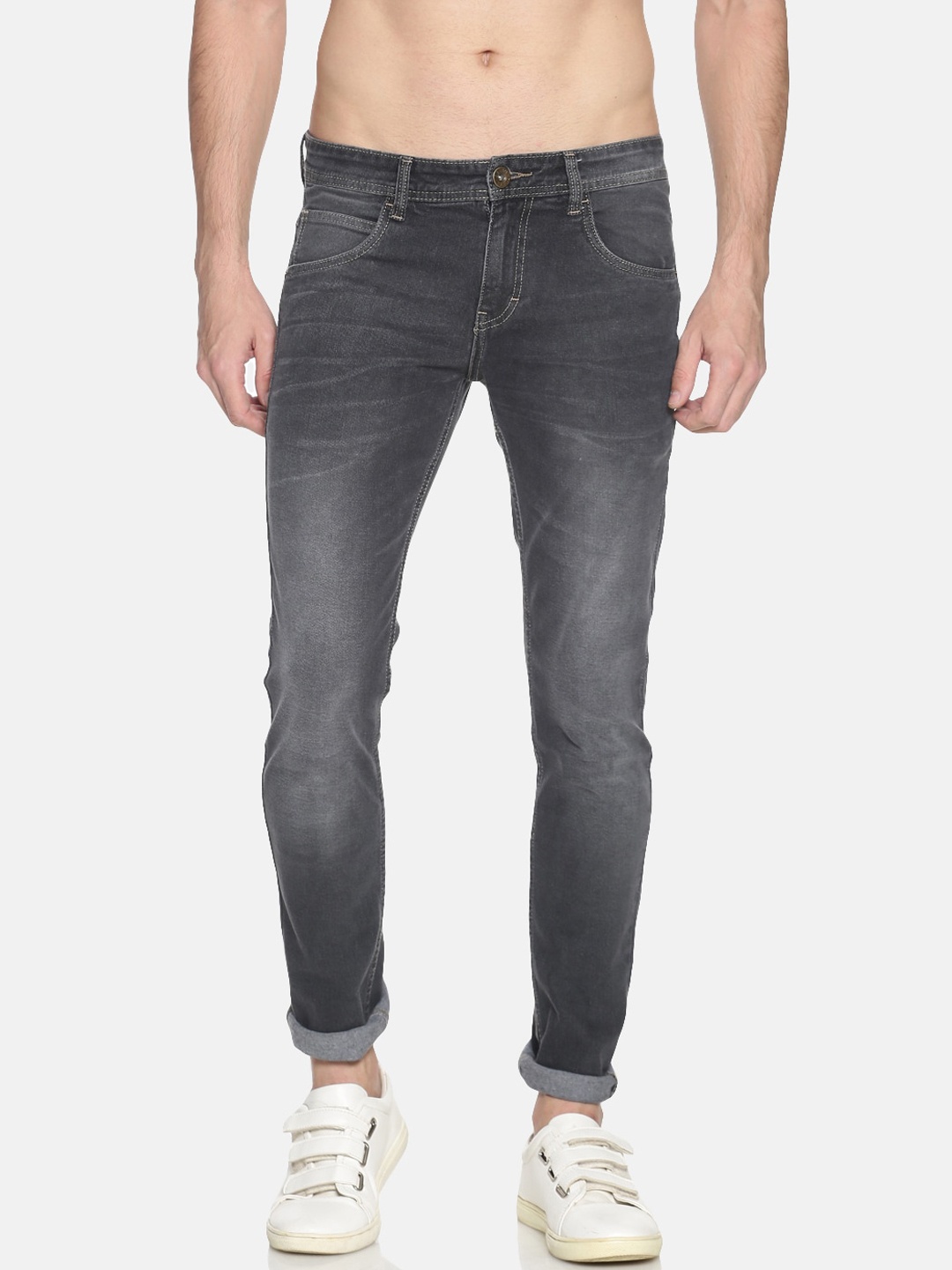

Chennis Men Black Slim Fit Light Fade Stretchable Jeans