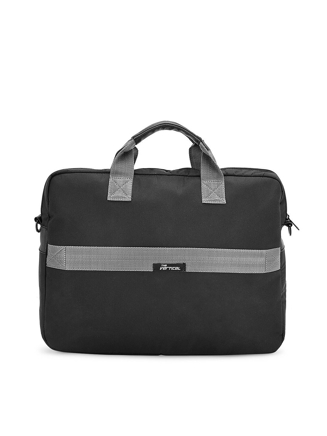 

THe VerTicaL Unisex Black Laptop Bag