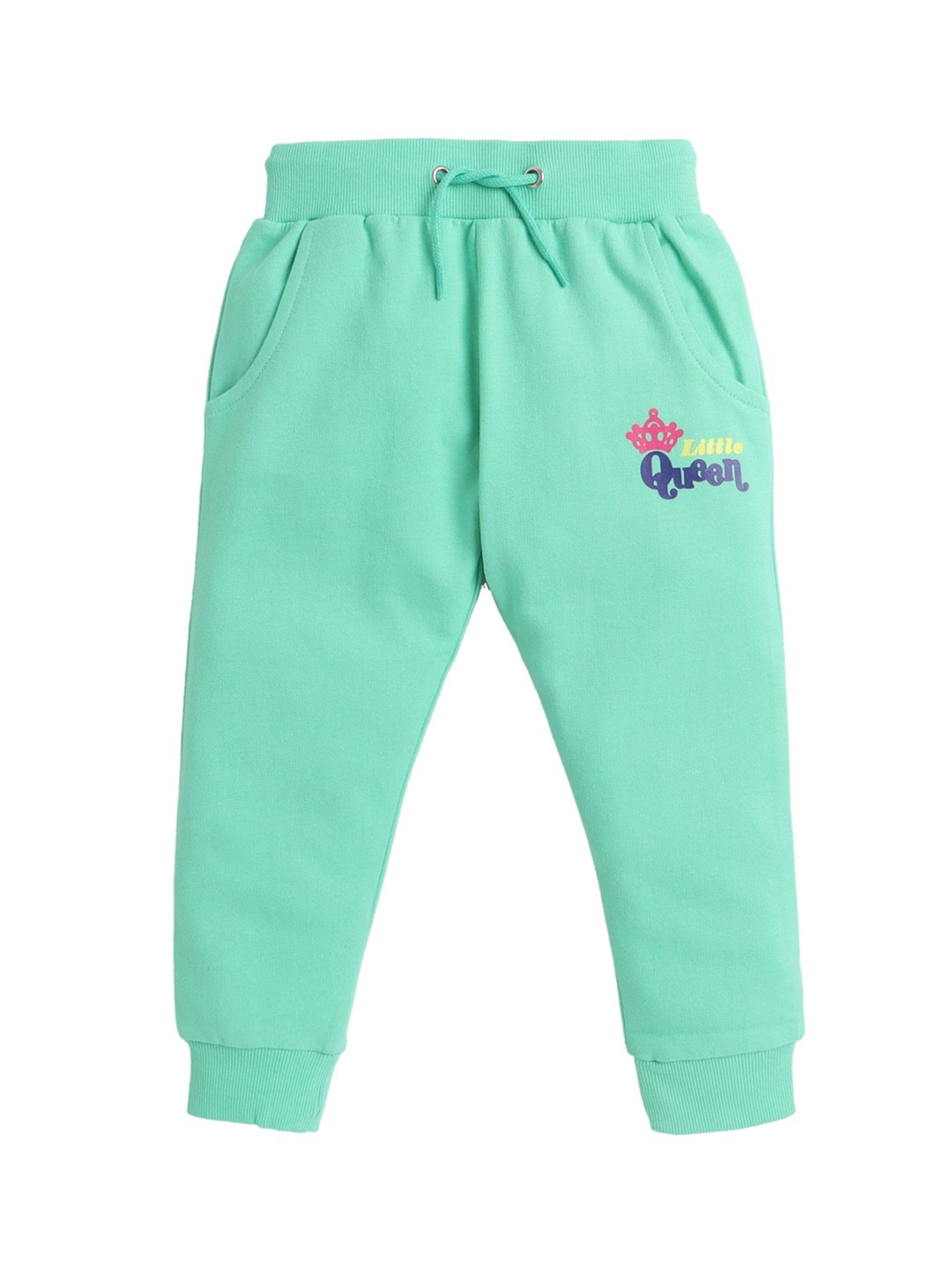 

BUMZEE Girls Green Solid Joggers