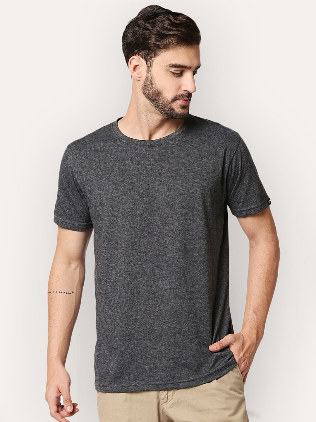 

Wear Your Opinion Men Black Round Neck T-Shirt