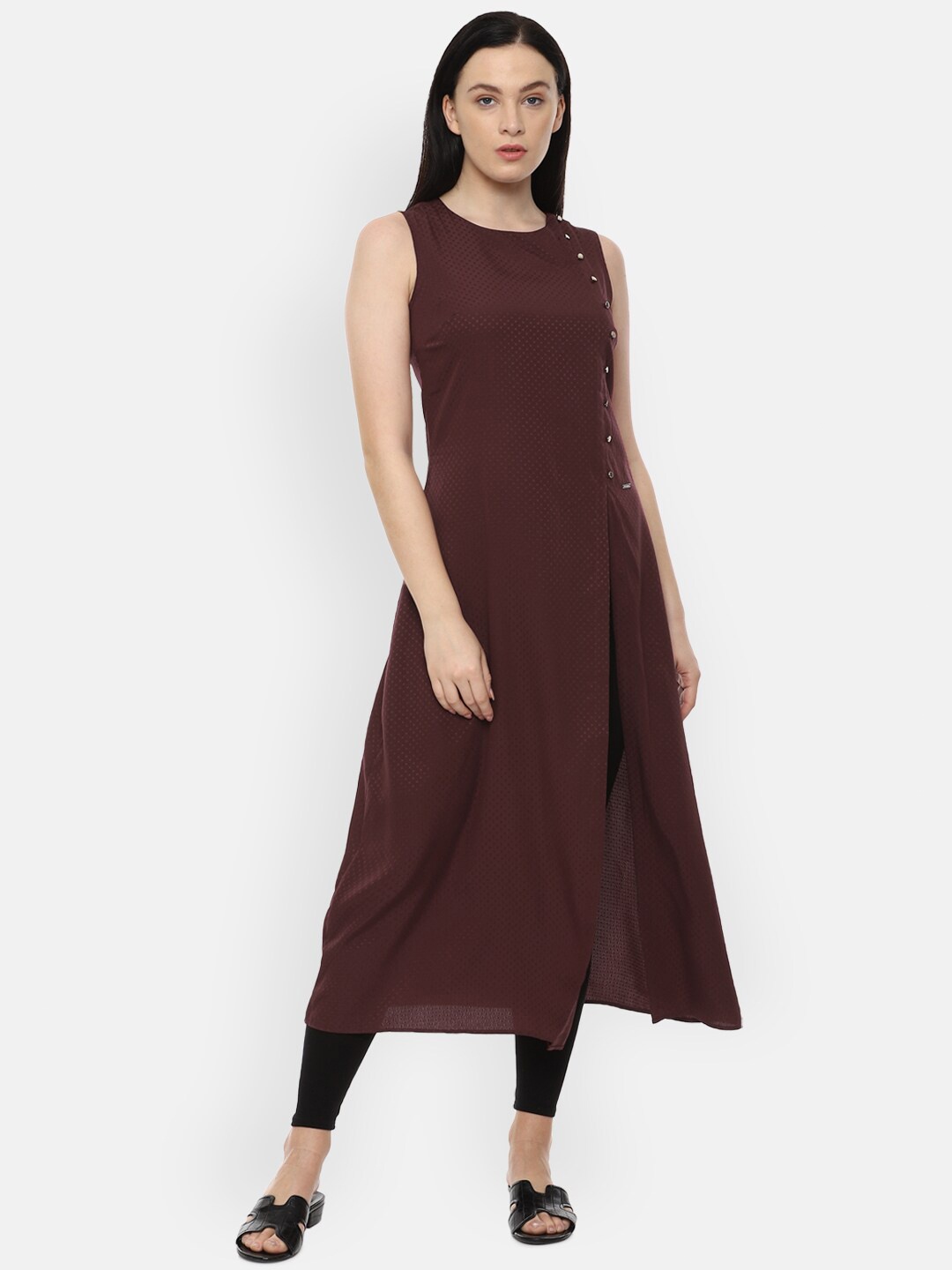 

Van Heusen Woman Maroon Tunic
