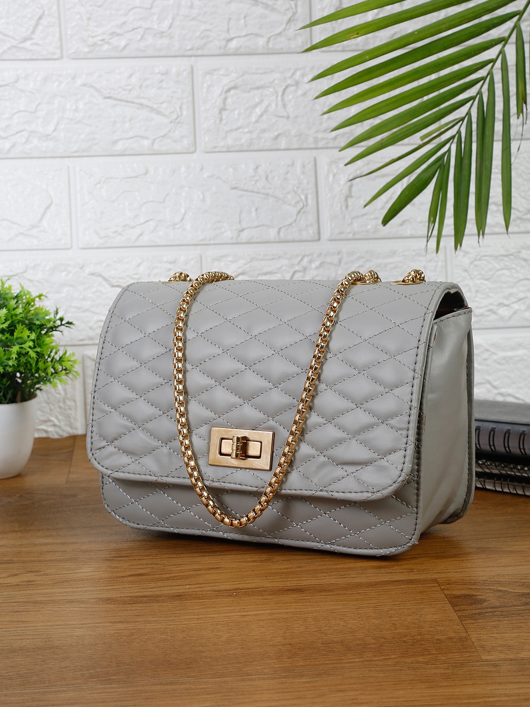 

FARGO Grey Textured Sling Bag