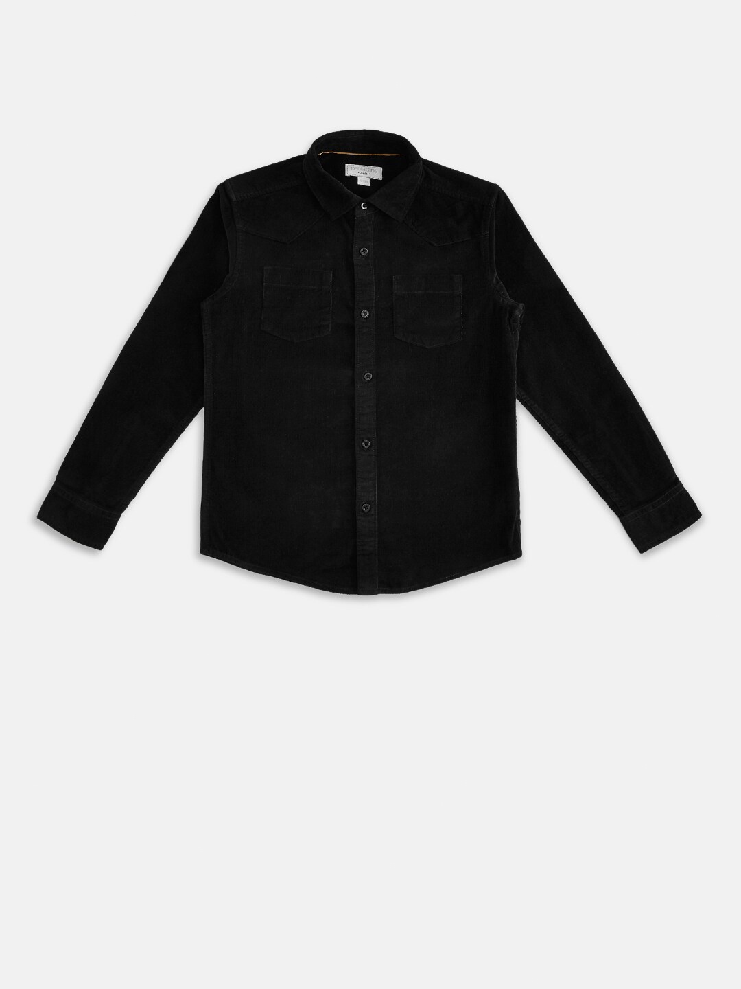 

Pantaloons Junior Boys Black Opaque Casual Shirt