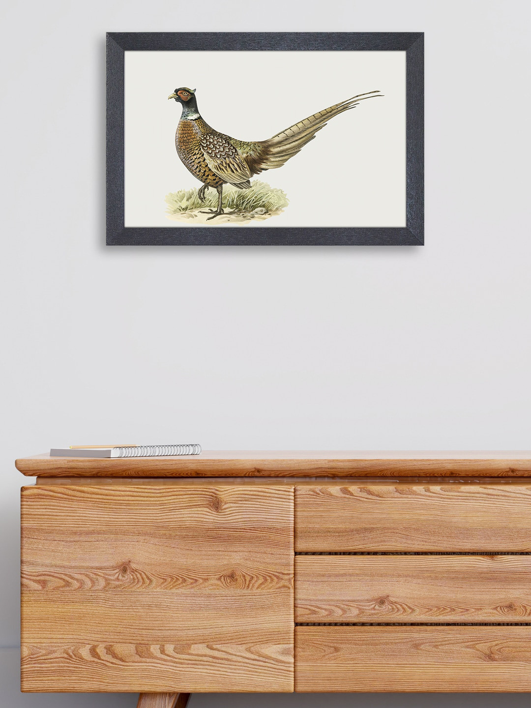 

RANDOM White & Green Beautiful Bird Painting Framed Wall Art