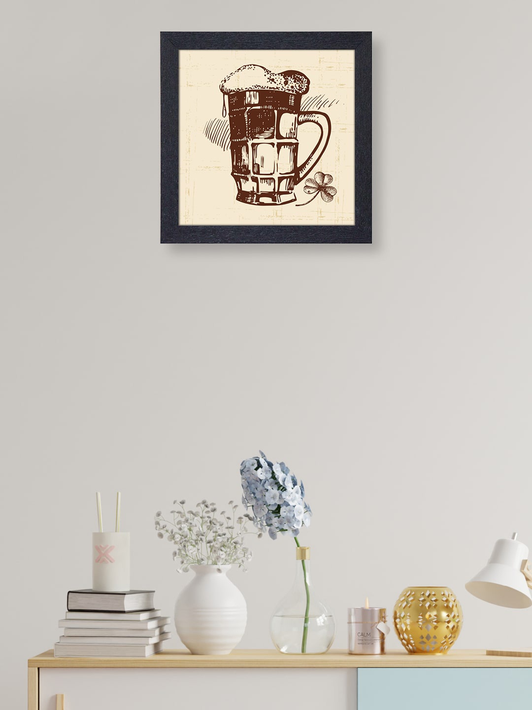 

RANDOM Black nest Art Big Beer Glass Painting