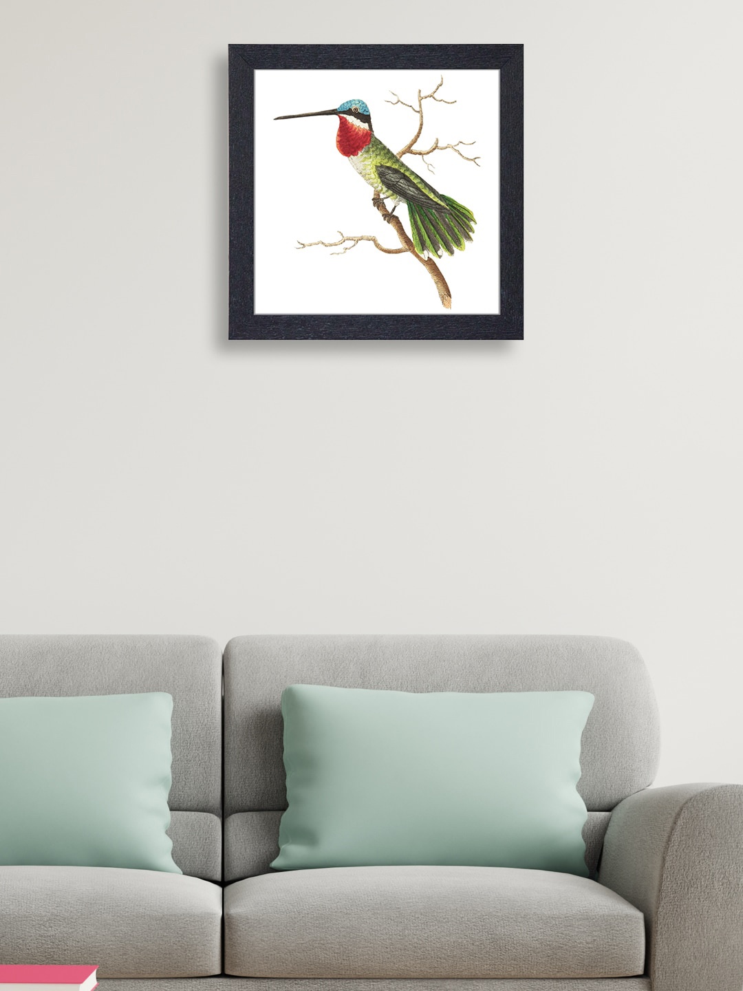 

RANDOM Multicoloured Nest Art Beautiful Woodpecker Wall Painting, Multi