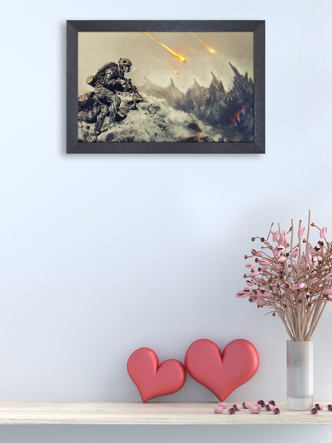 

RANDOM Grey & Black Gaming War Painting Framed Wall Art