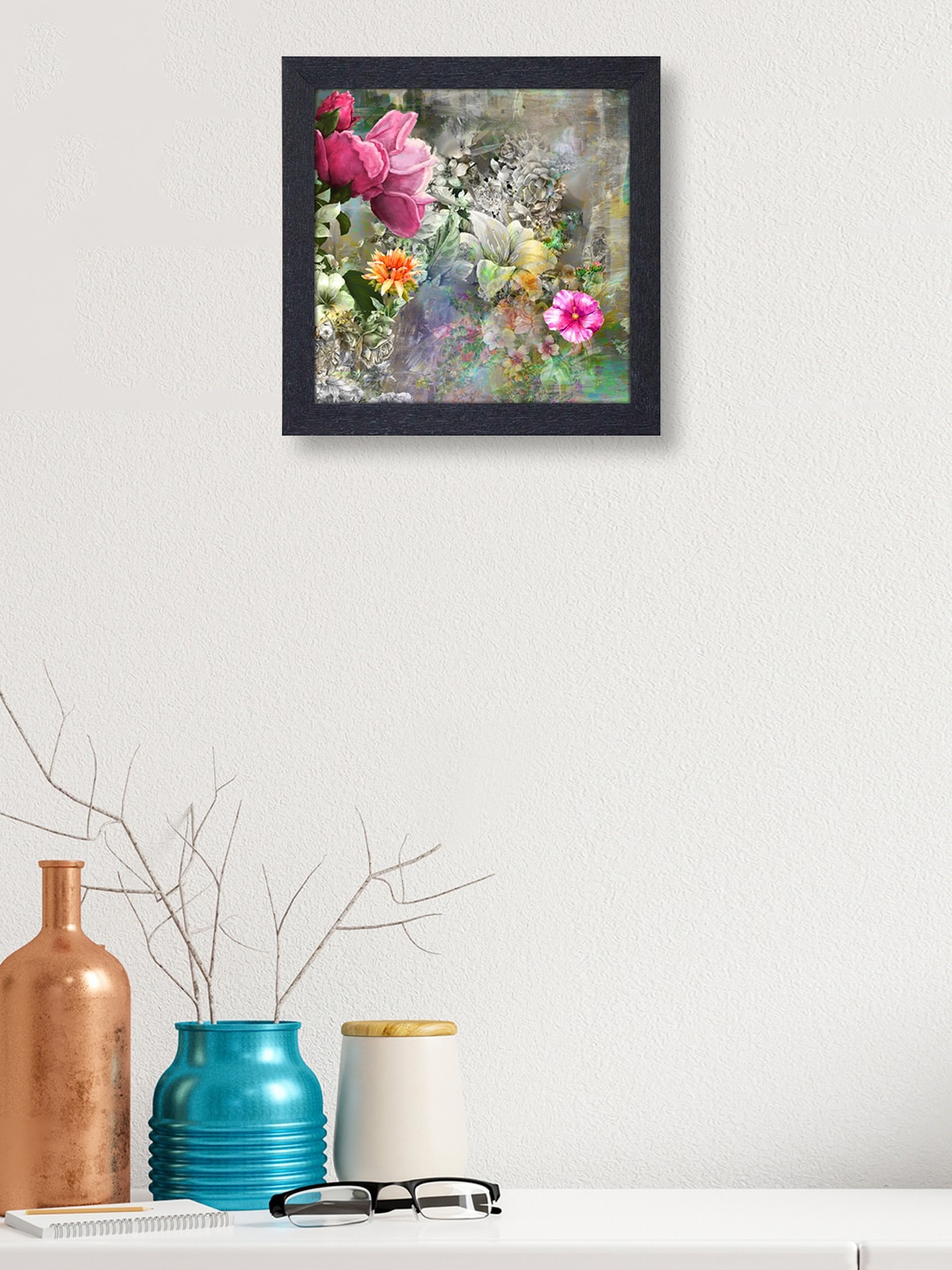

RANDOM Black nest Art Various Flowers Painting