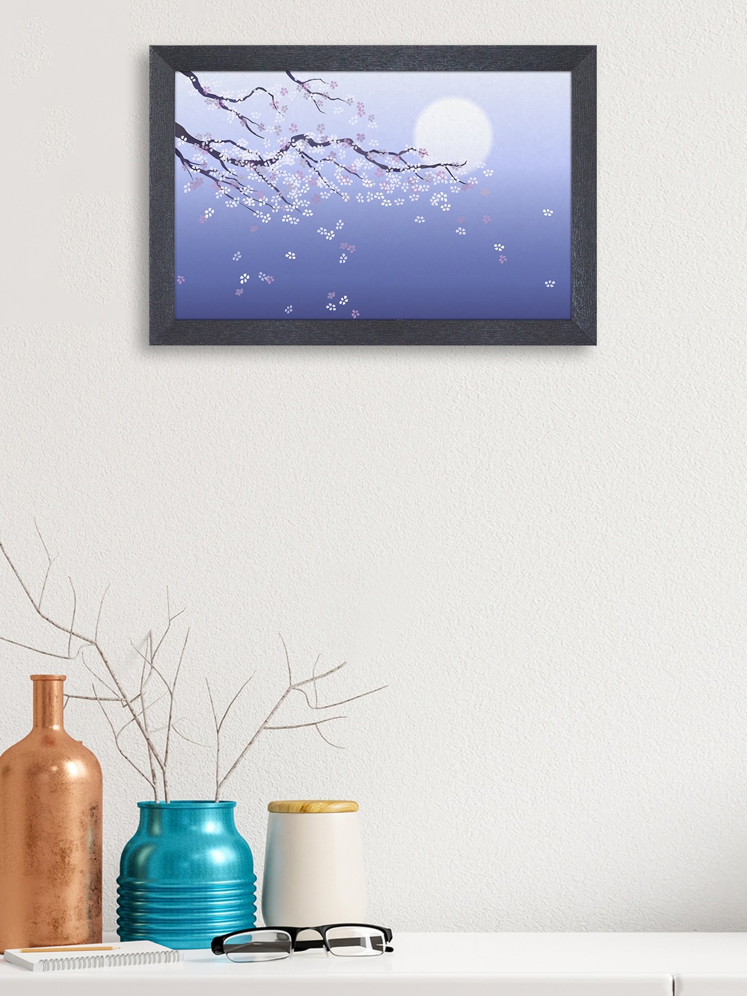 

RANDOM Purple & White Beautiful Dream Painting Framed Wall Art