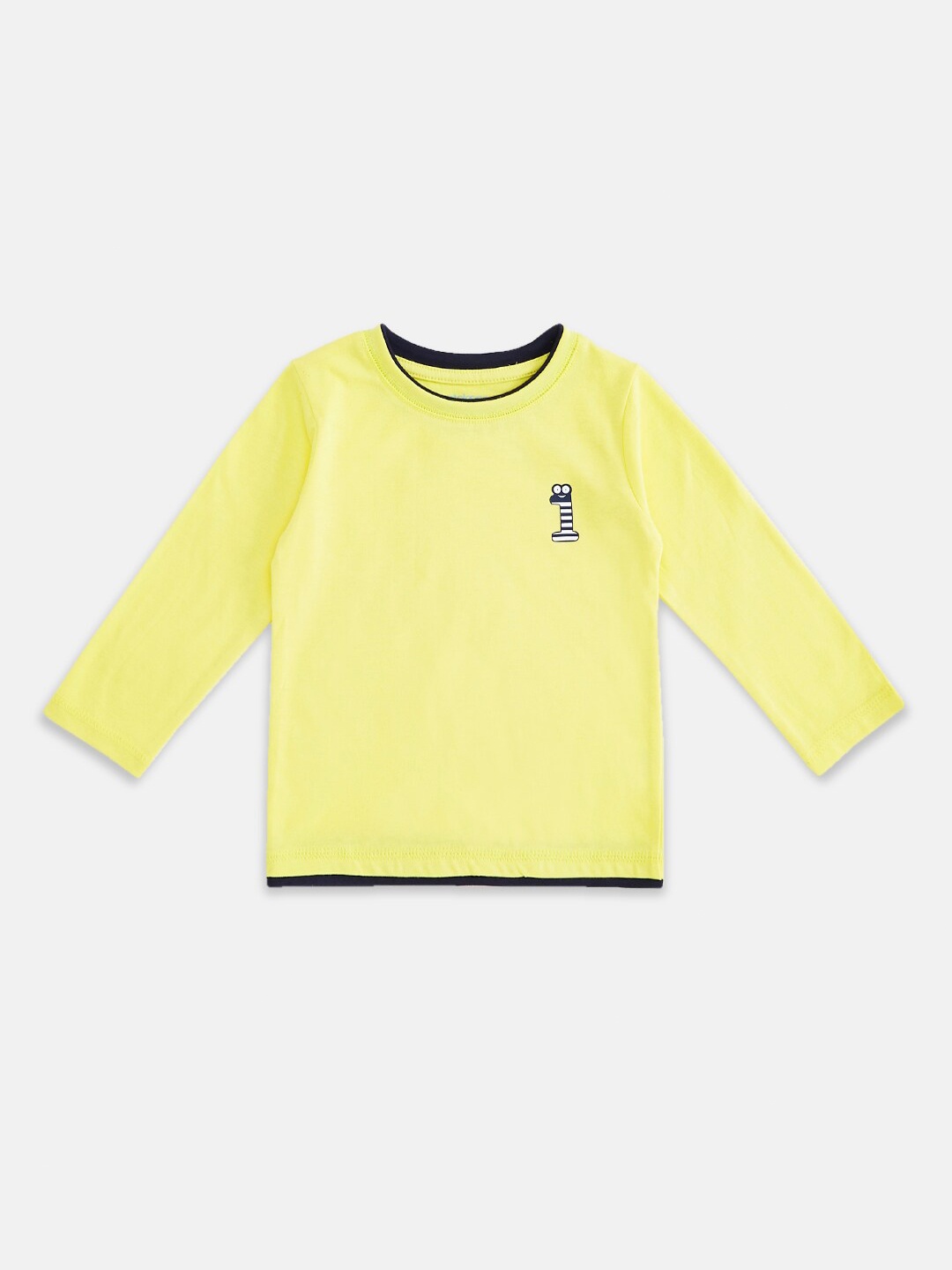 

Pantaloons Baby Boys Yellow Cotton T-shirt