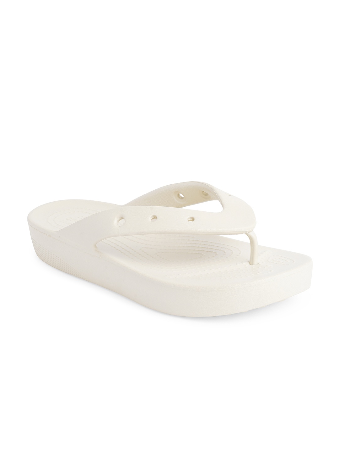 

Crocs Women's Classic Platform Flip, Off white