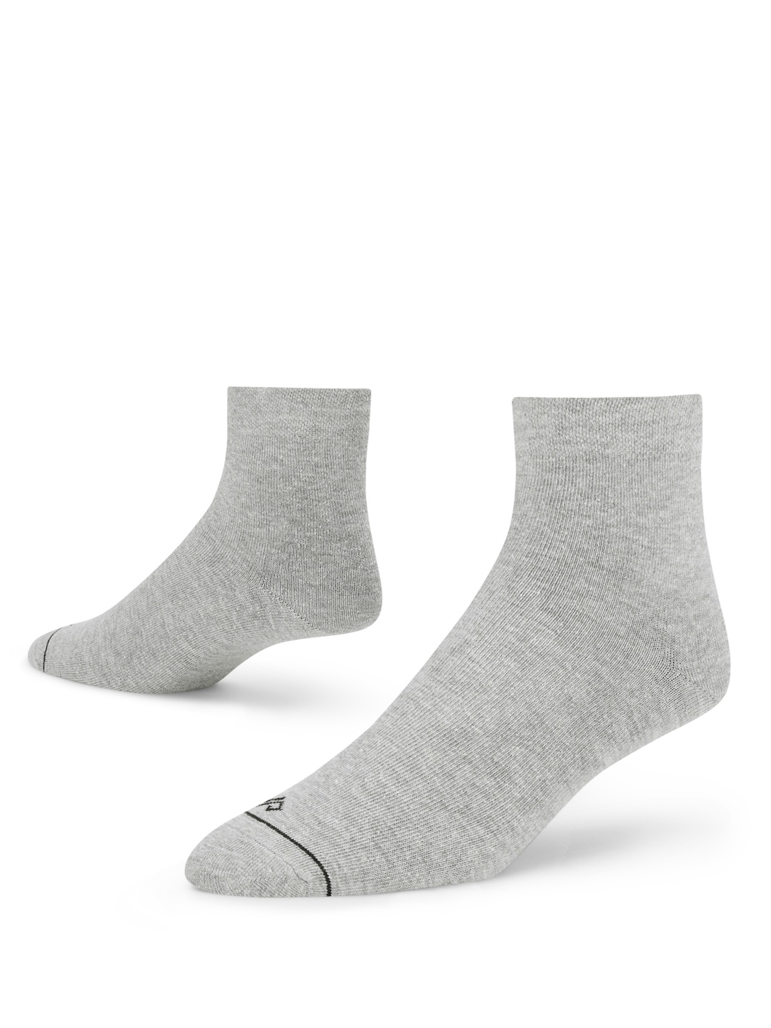

Dynamocks Men Grey Melange Ankle Length Cotton Socks
