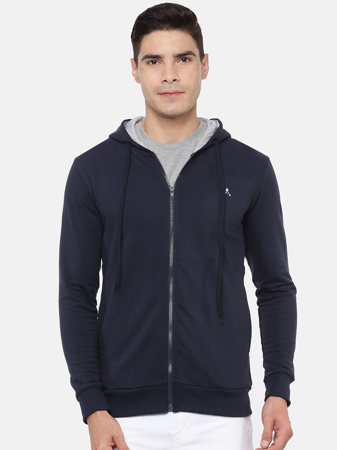 

ACTIMAXX Men Navy Blue Hooded Sweatshirt