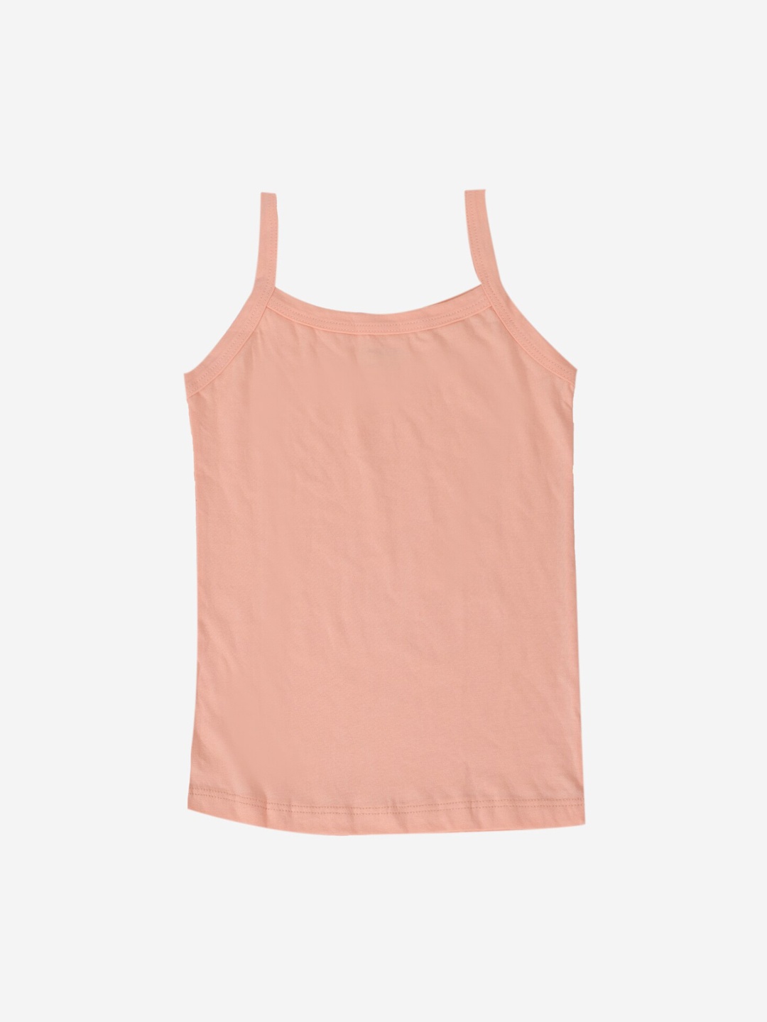 

YK Girls Peach-Coloured Solid Cotton Camisole