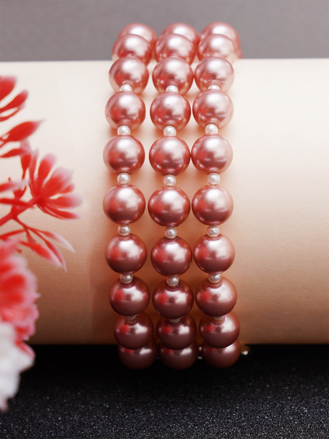 

KARATCART Women Rose Gold Wraparound Bracelet