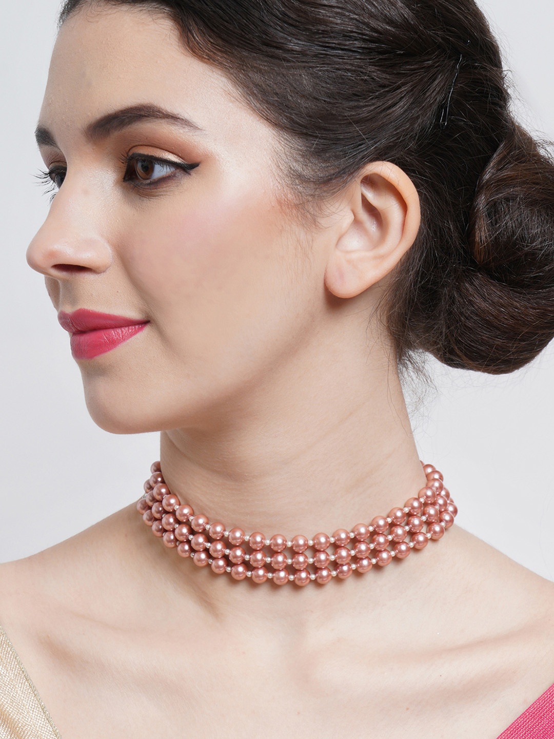 

KARATCART Rose Gold & White Necklace