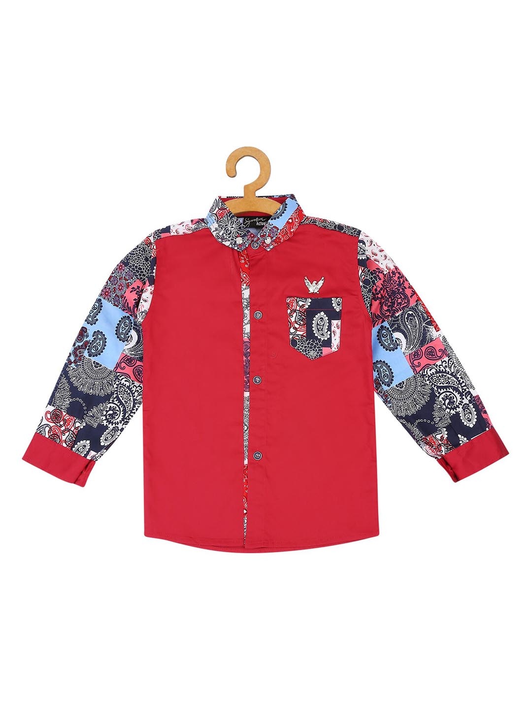 

Actuel Boys Maroon Floral Opaque Printed Casual Shirt