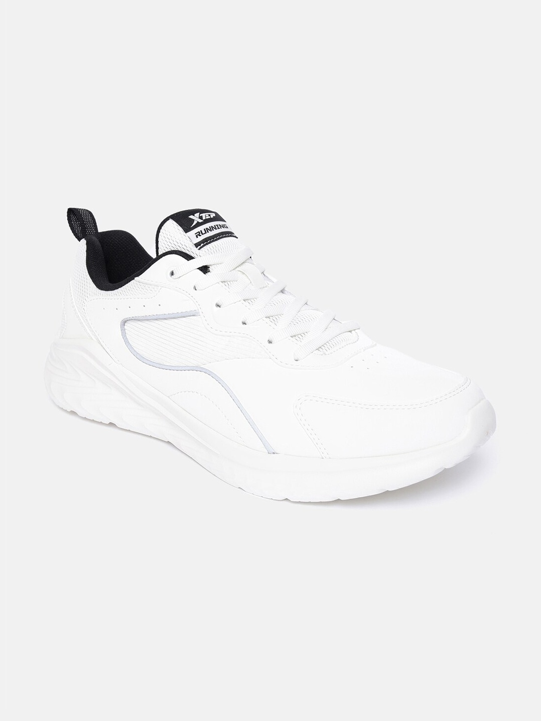 

Xtep Men White Running Non-Marking Shoes