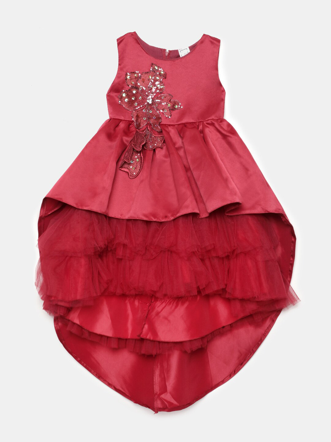 

Hopscotch Red Embellished Dress