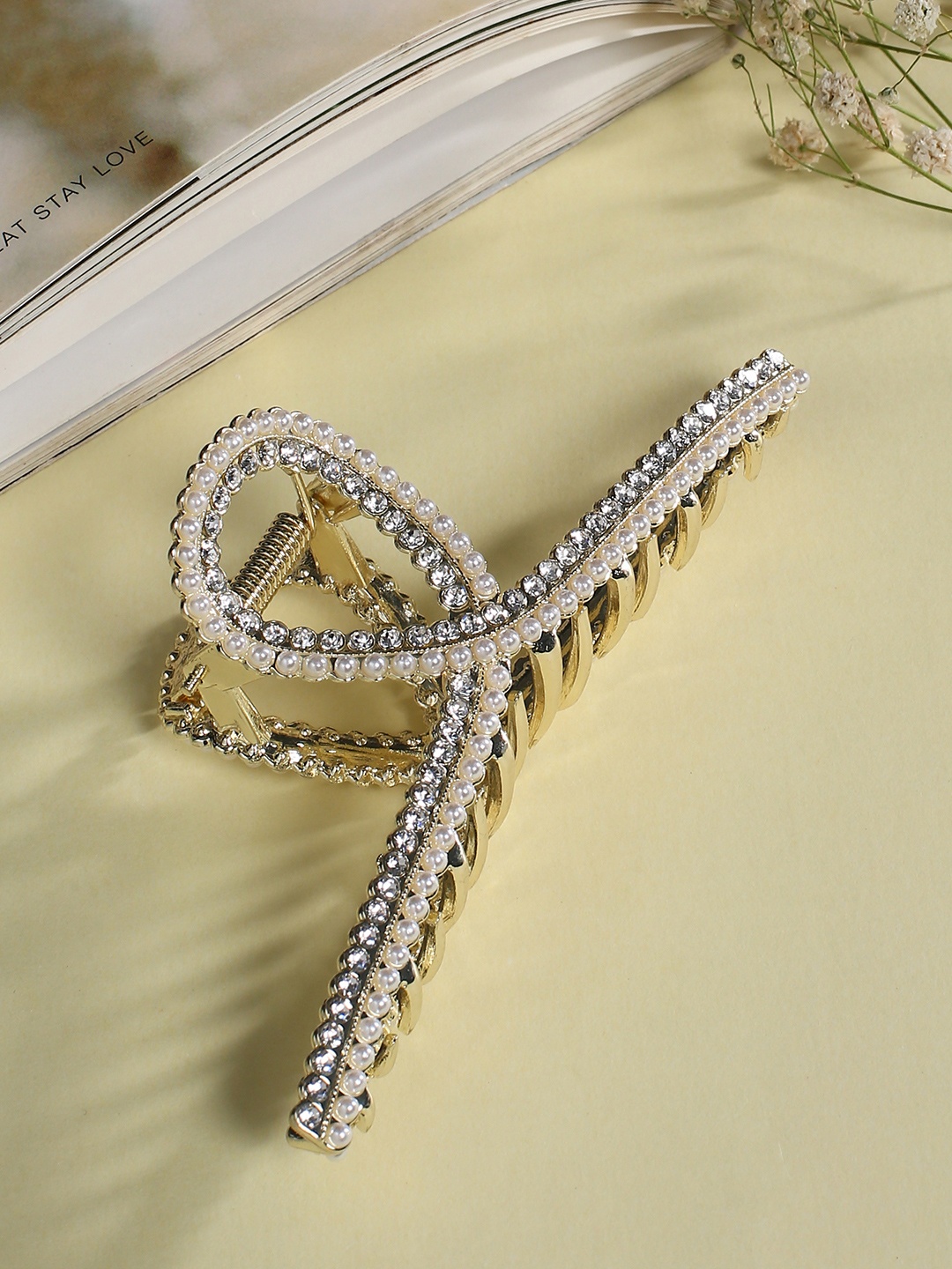 

justpeachy Women Gold-Toned Claw Clip