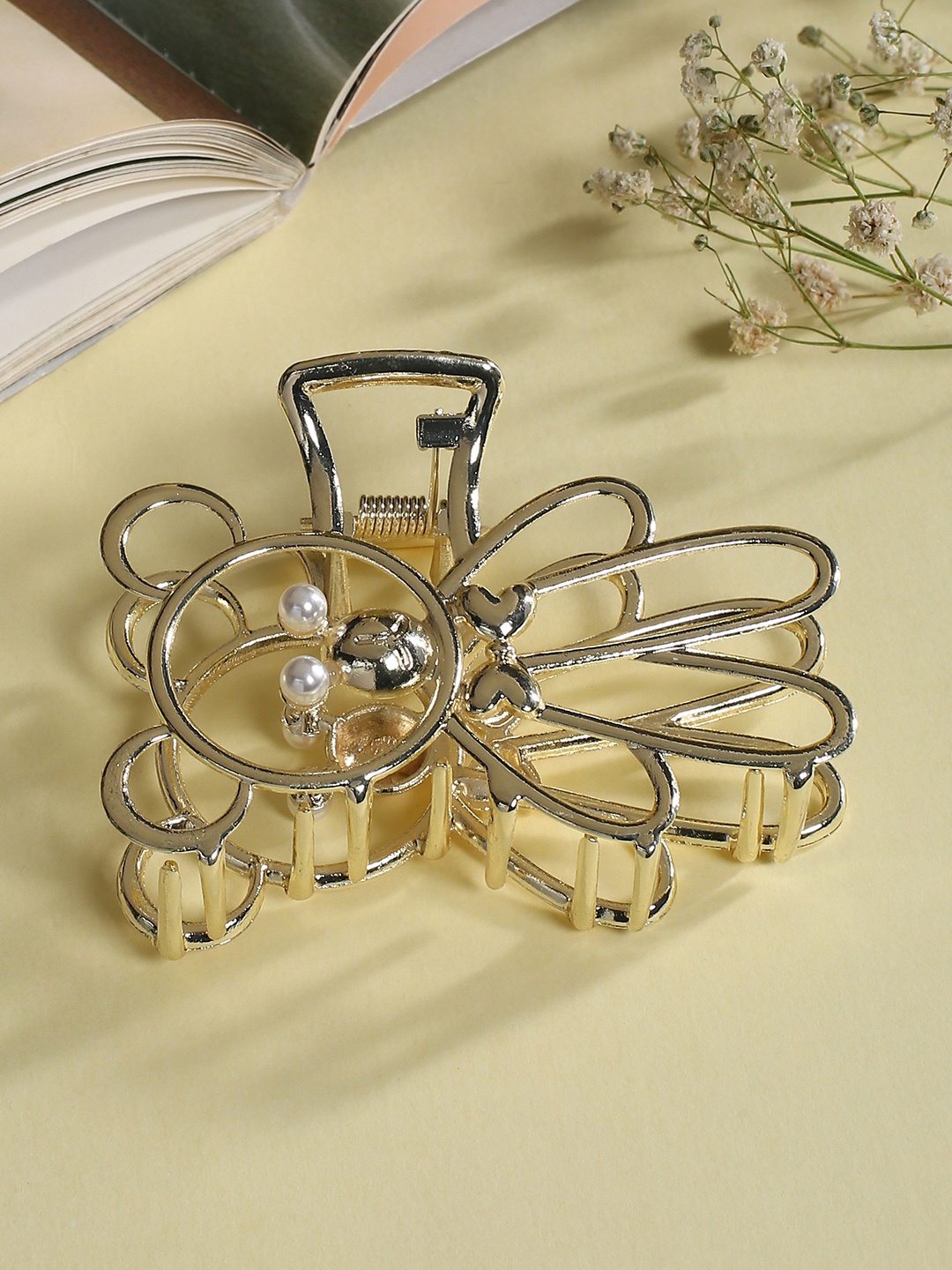 

justpeachy Women Gold-Toned Claw Clip