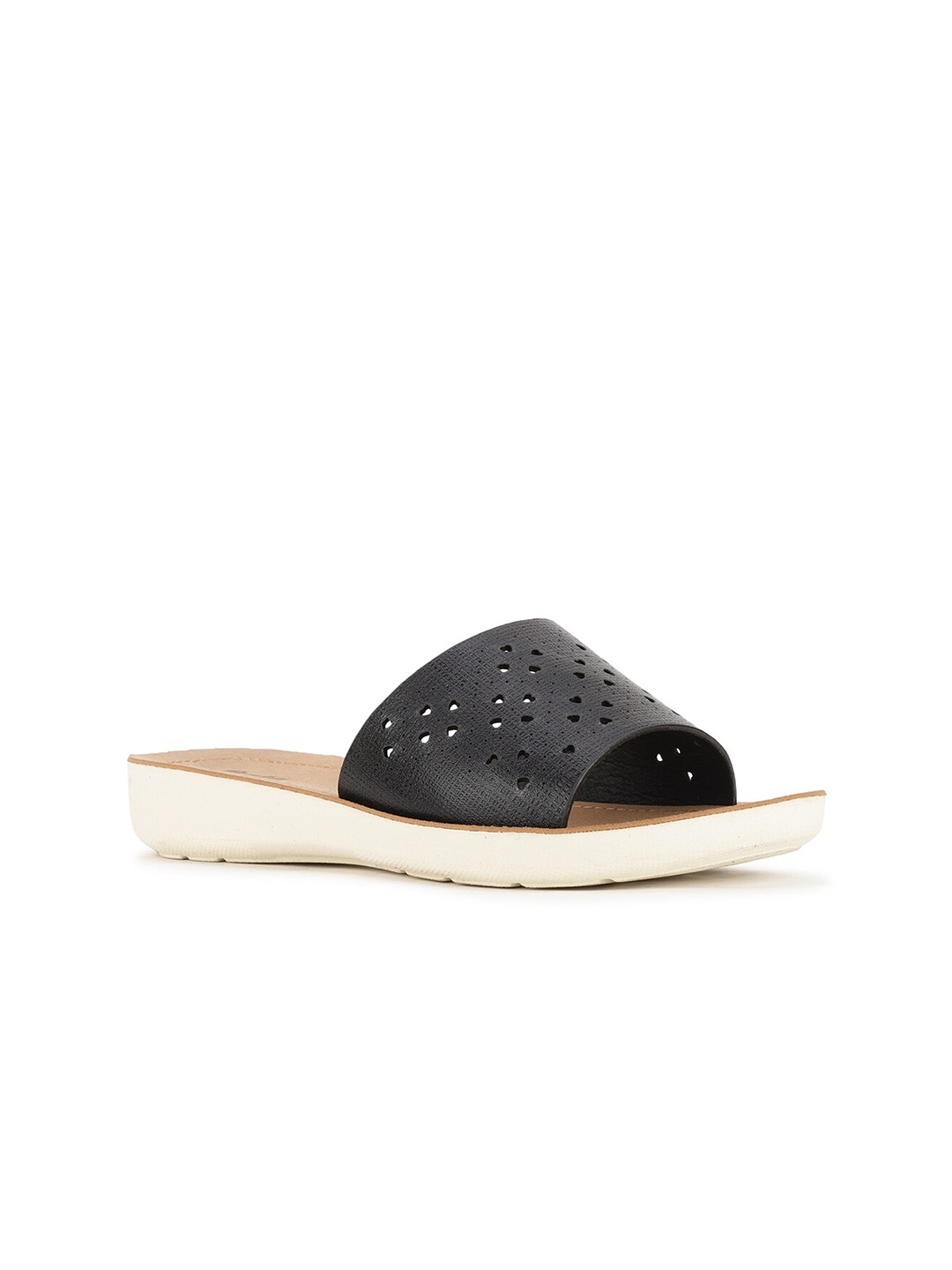 

Bata Women Black & Tan Sliders