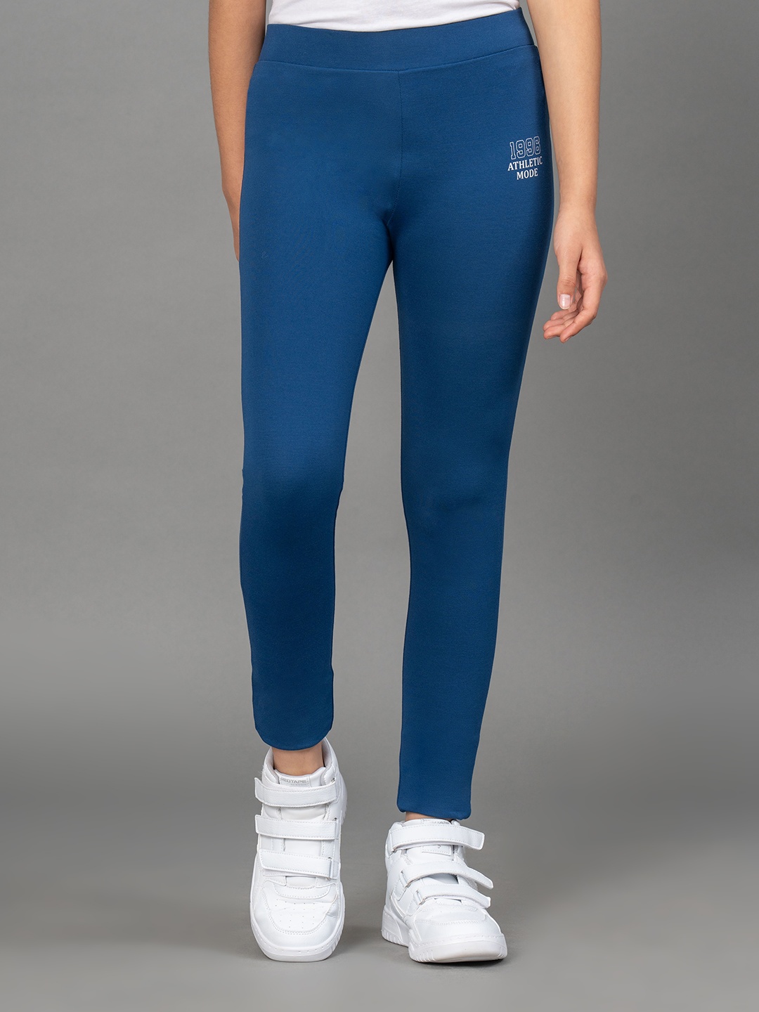 

Mode by Red Tape Girls Blue Solid Jeggings