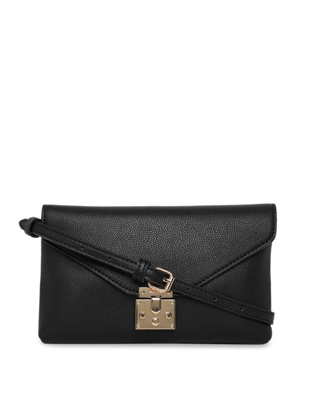 

ALDO Black PU Structured Sling Bag