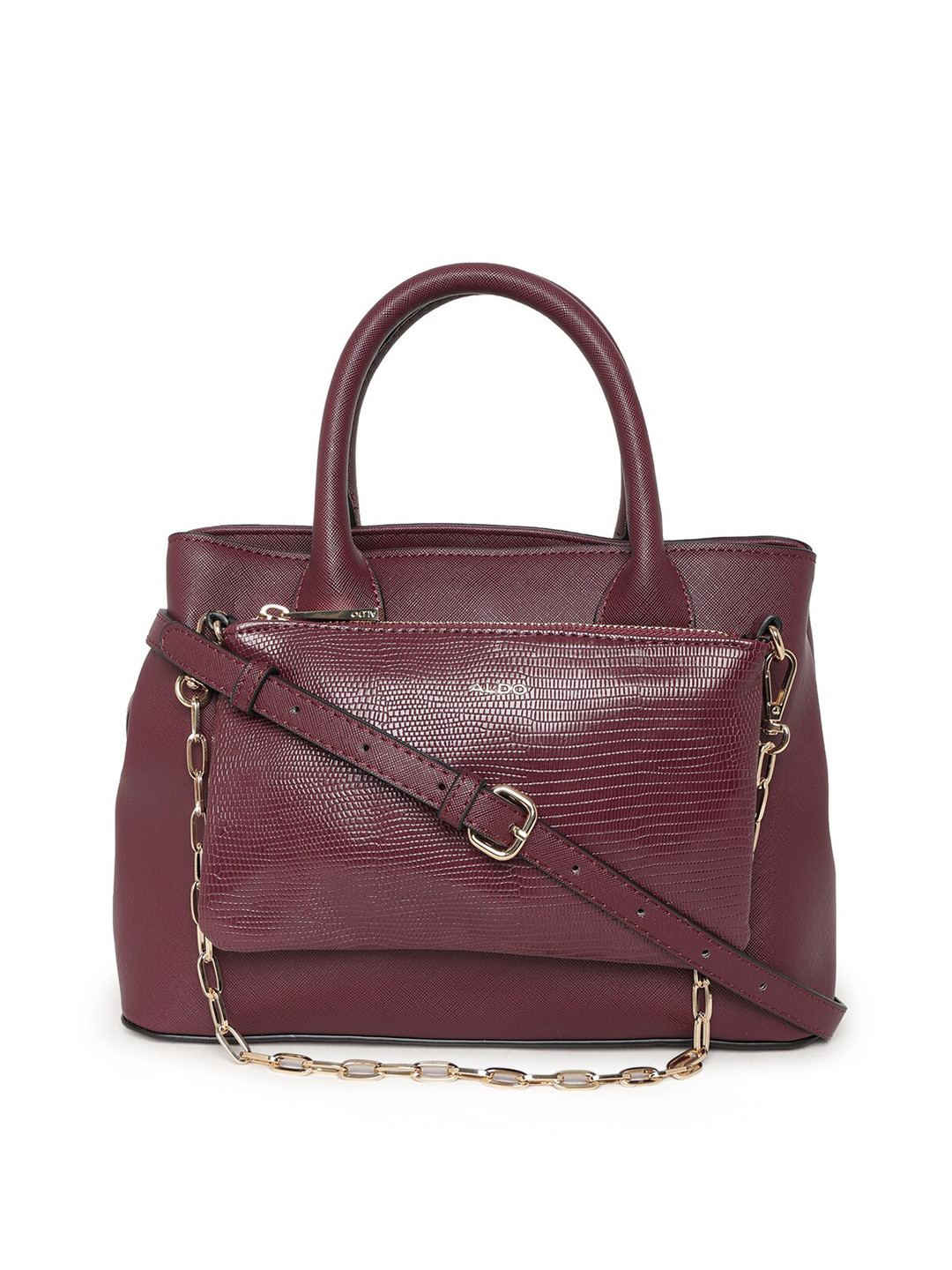 

ALDO Red PU Oversized Structured Handheld Bag