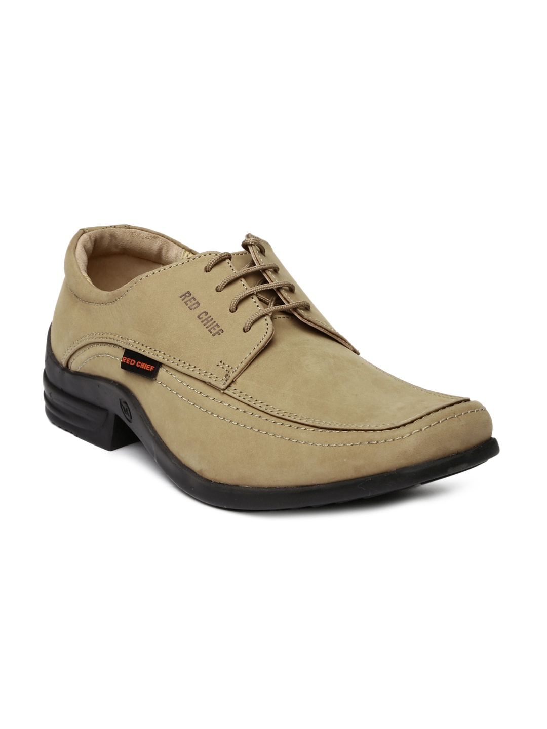 

Red Chief Men Brown Solid Regular Leather Derbys