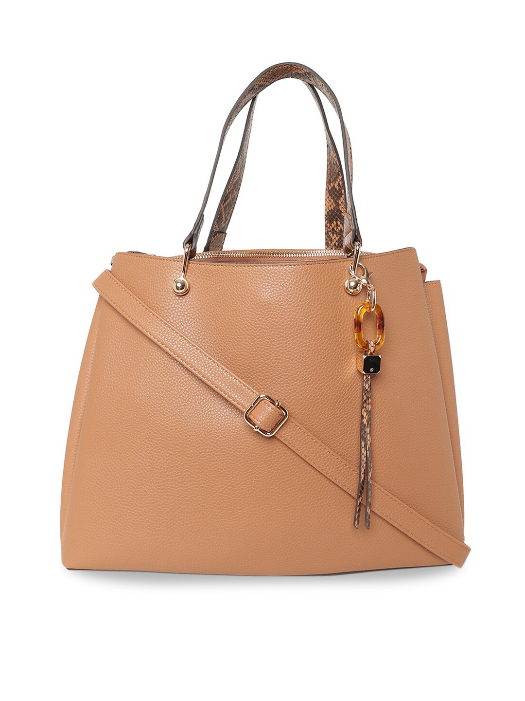 

ALDO Brown Structured Handheld Bag