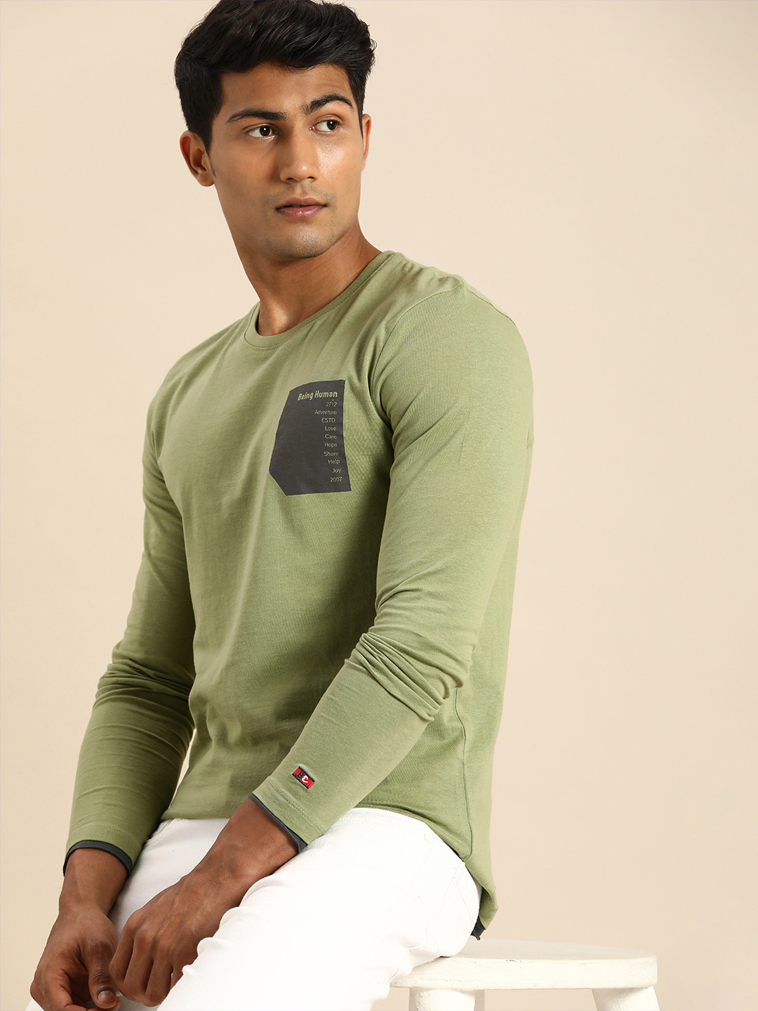 

Being Human Men Green T-shirt