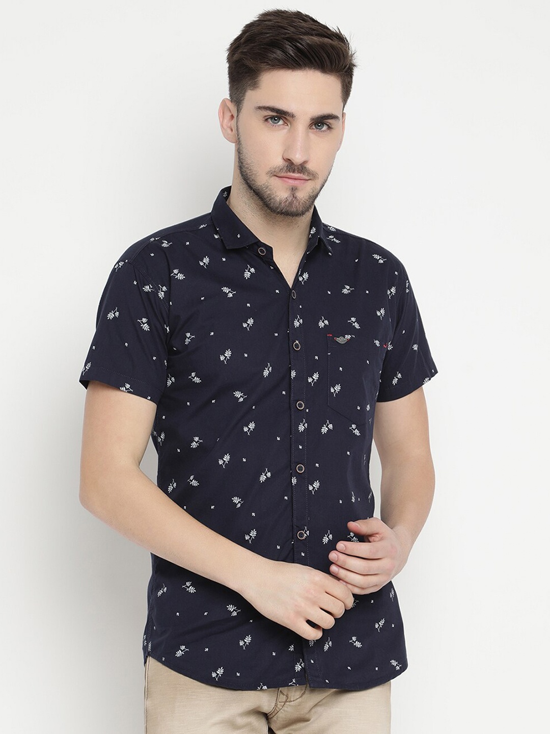 

V2 Value & Variety Men Blue Opaque Printed Casual Shirt