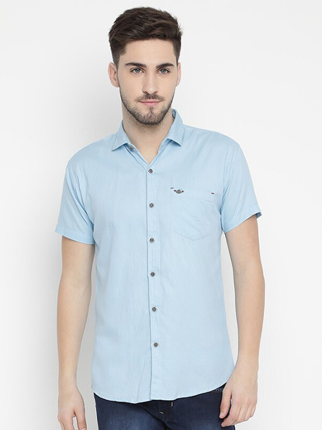 

V2 Value & Variety Men Blue Opaque Casual Shirt