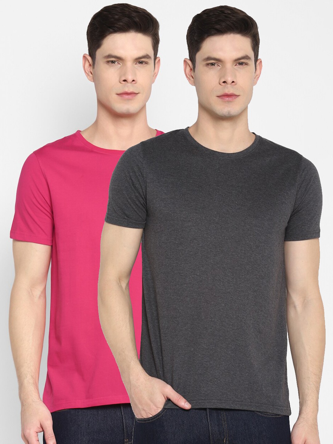

appulse Men Pack of 2 T-shirt, Pink
