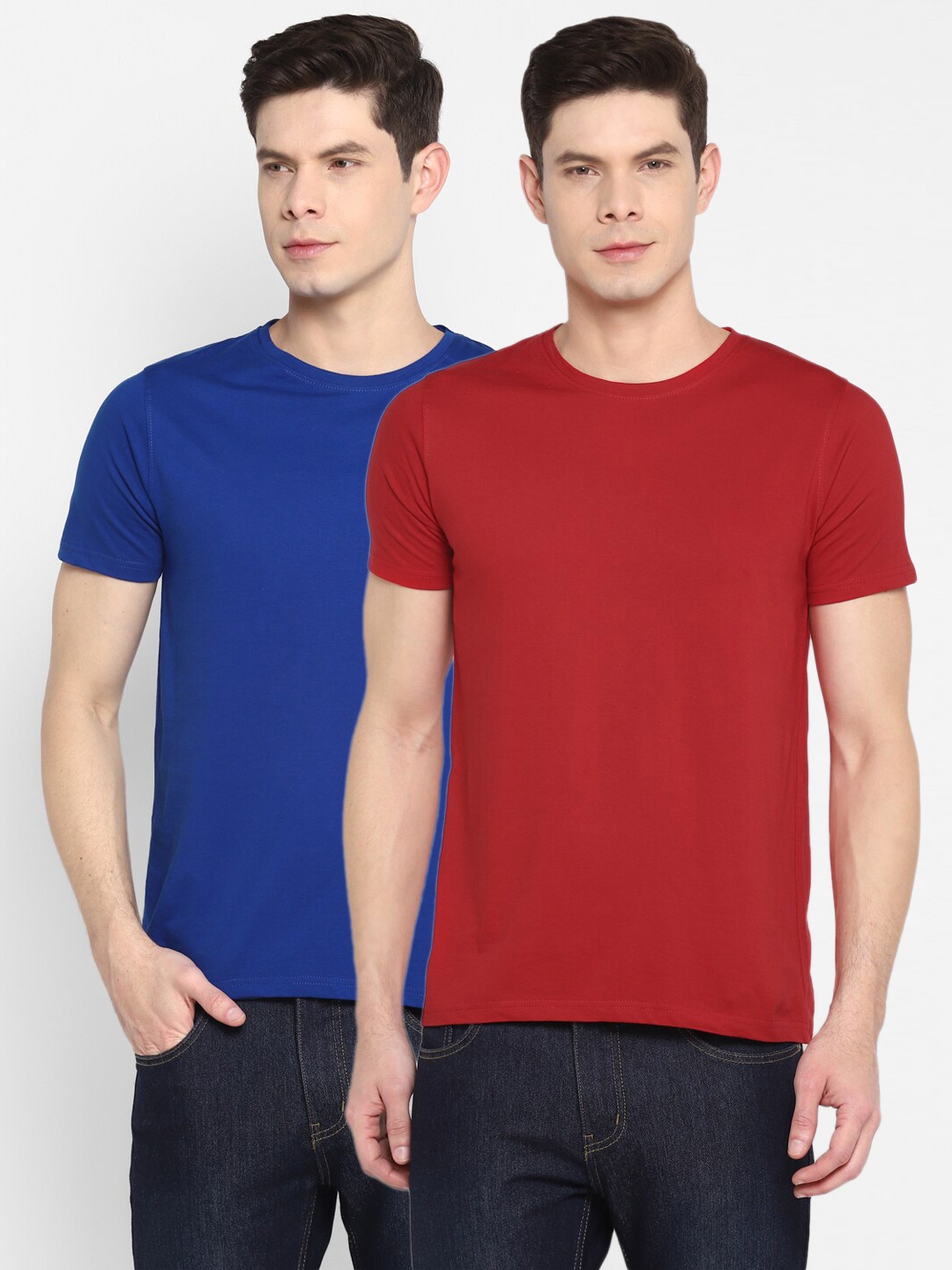 

appulse Men Pack Of 2 Cotton T-shirt, Blue