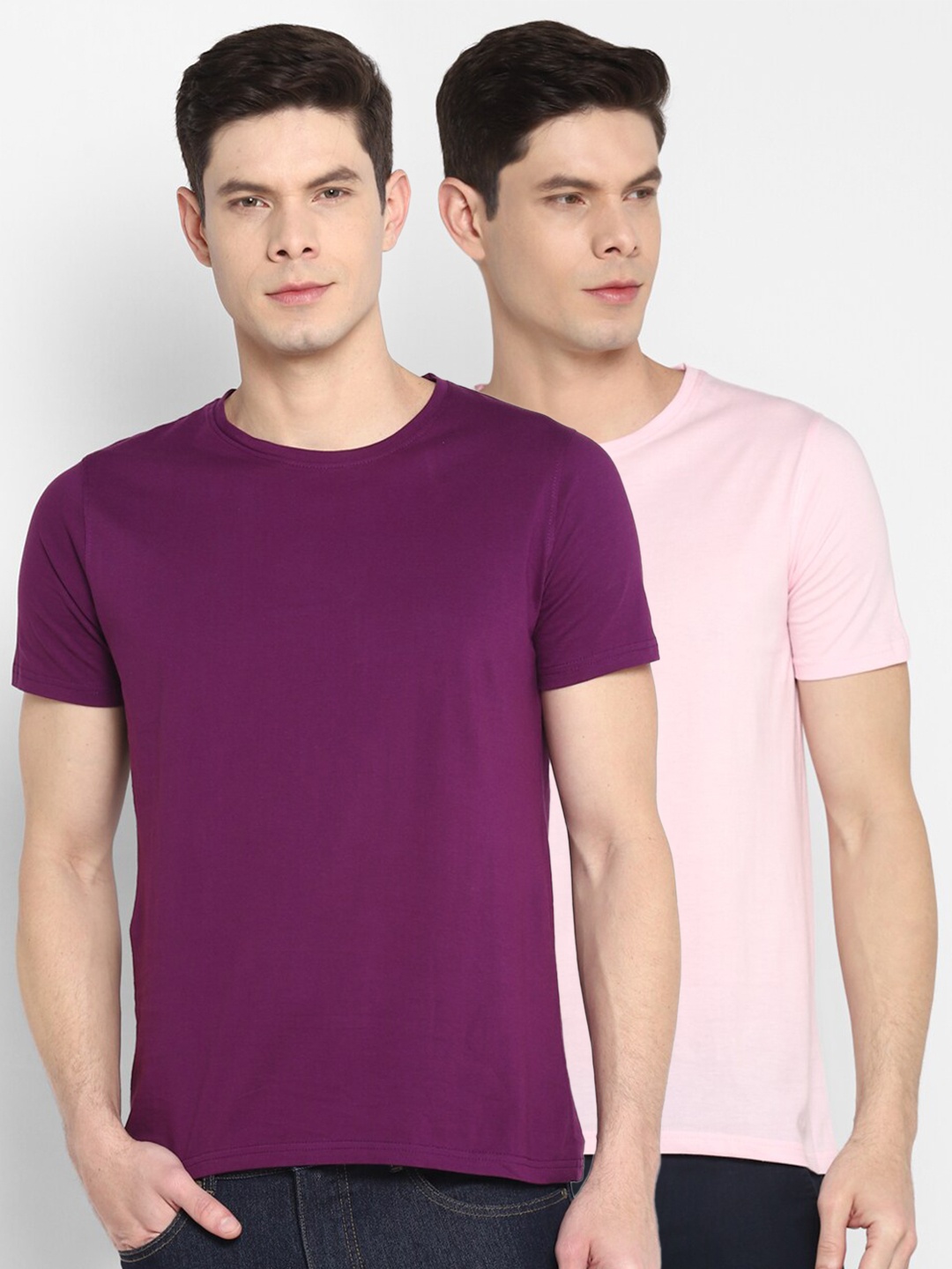 

appulse Men Pack of 2 T-shirts, Purple