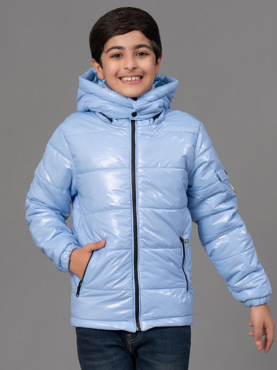 

Red Tape Kids Blue Hooded Padded Jacket