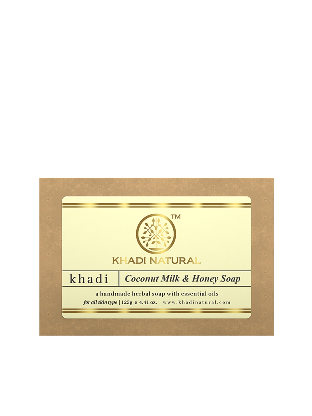 

Khadi Natural Herbal Coconut Milk & Honey Soap 125-gm, Yellow