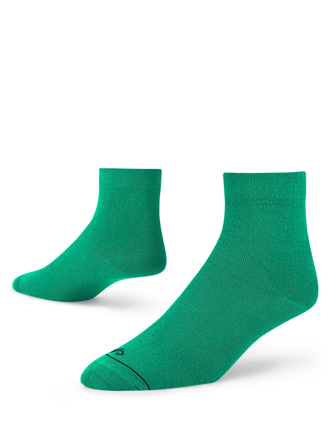 

Dynamocks Women Green Solid Ankle-Length Socks