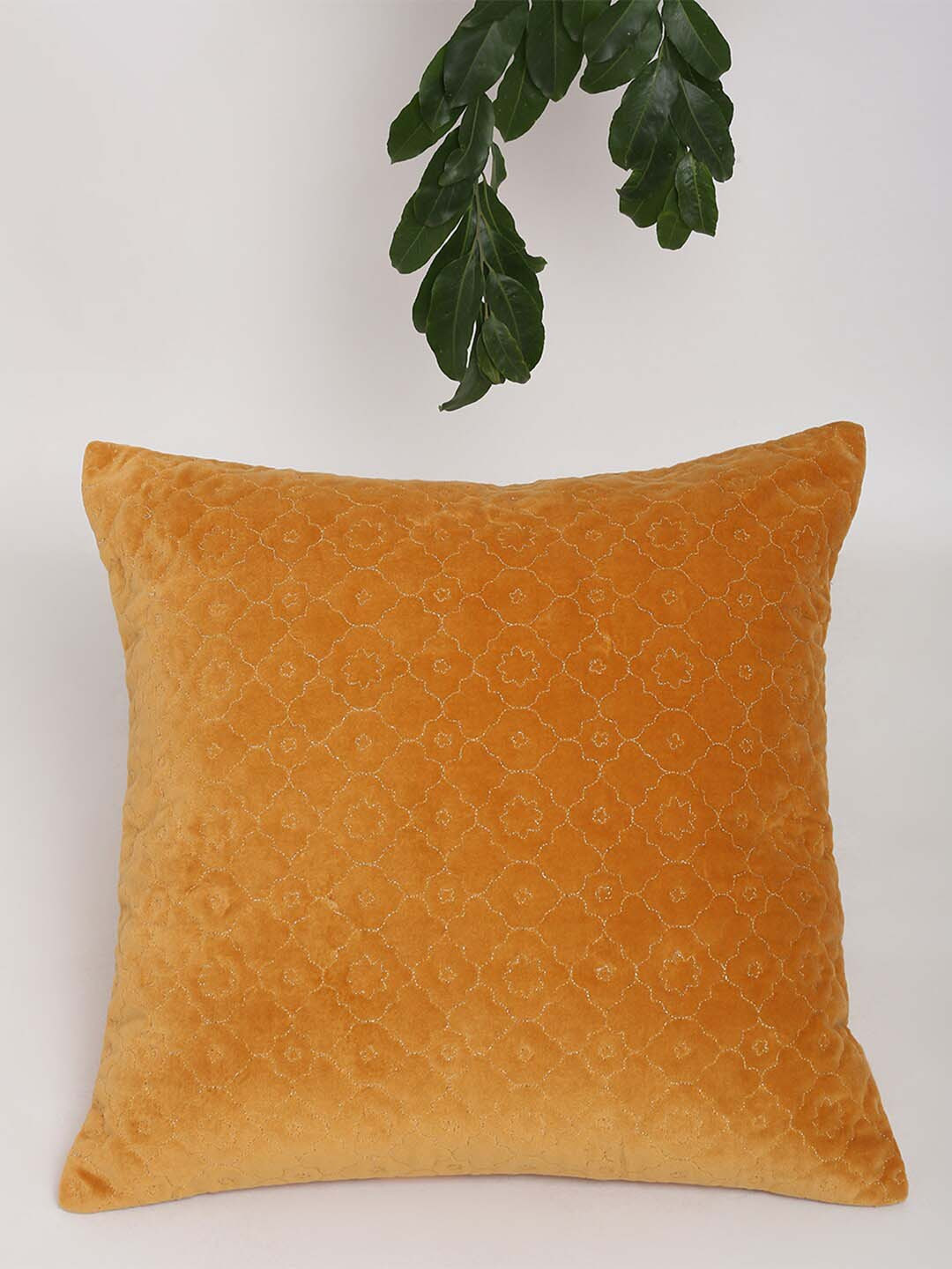 

Fabindia Brown & Gold-Toned Ethnic Motifs Square Cushion Covers