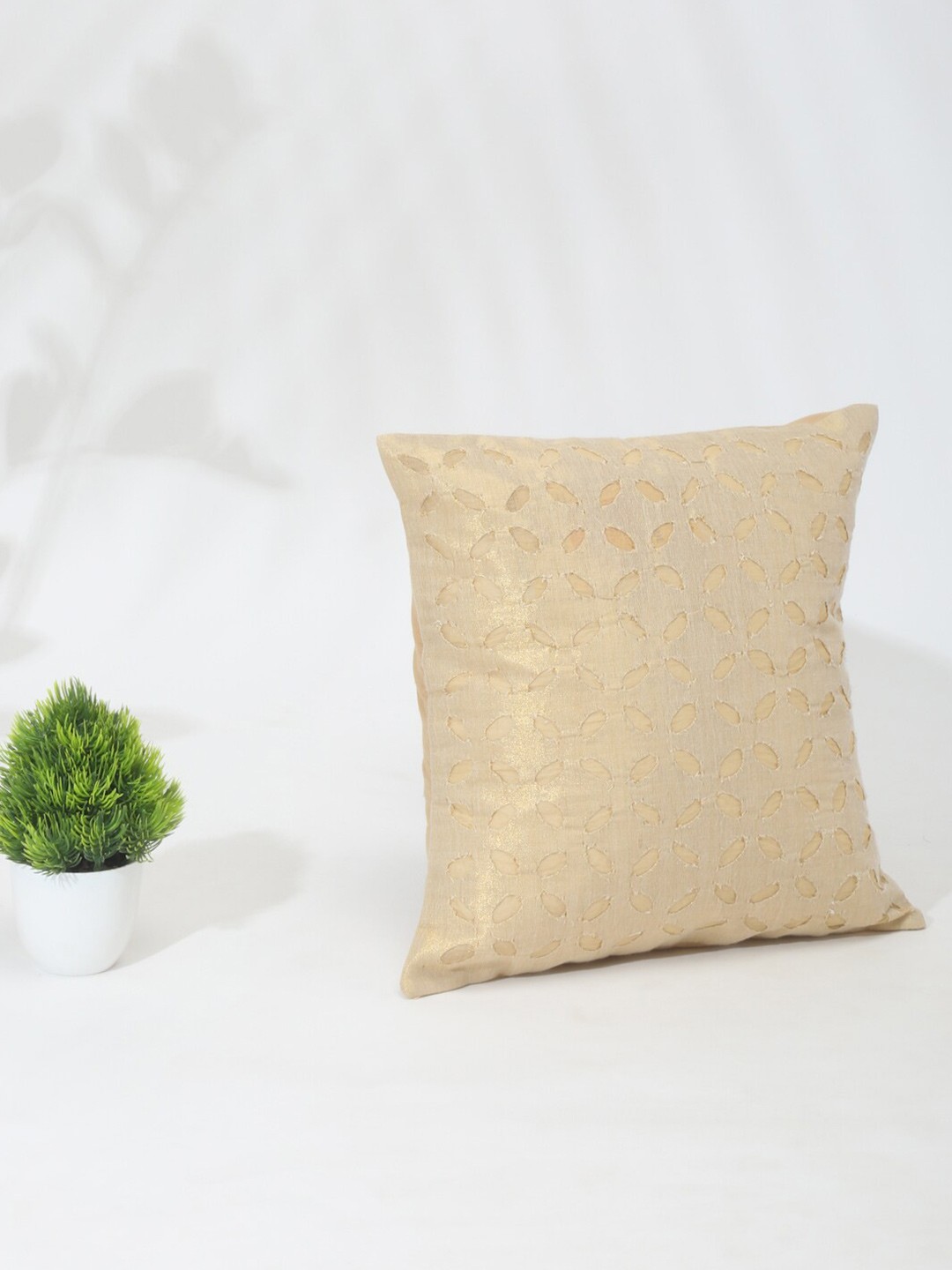 

Fabindia Beige Floral Square Cushion Covers