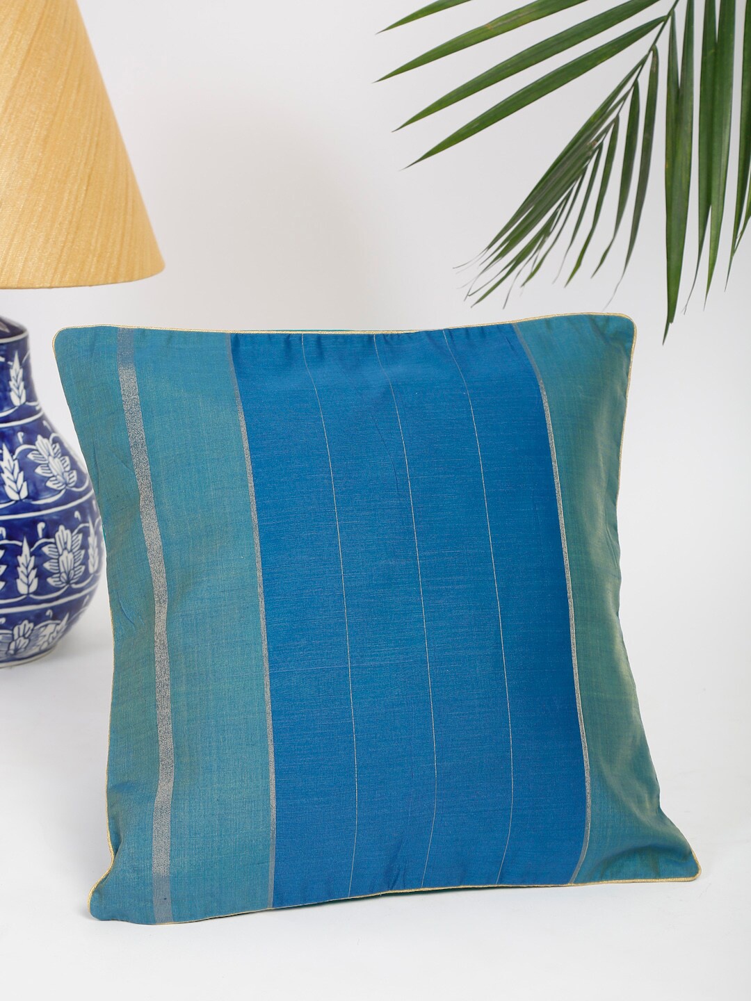 

Fabindia Teal & Blue Square Cushion Covers