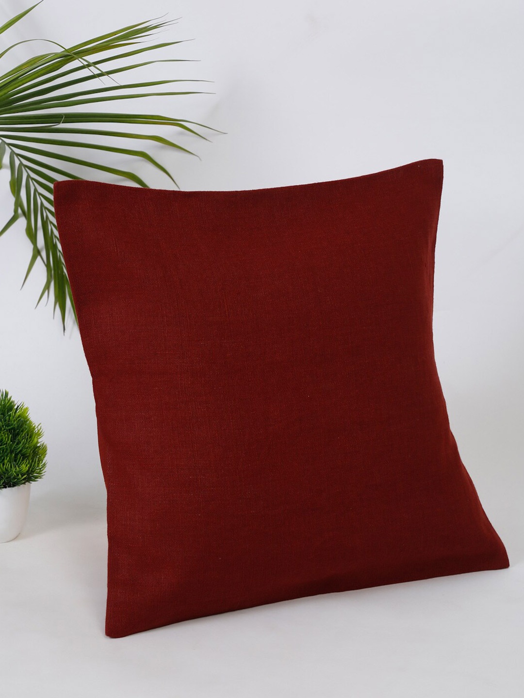 

Fabindia Red Linen Square Cushion Covers