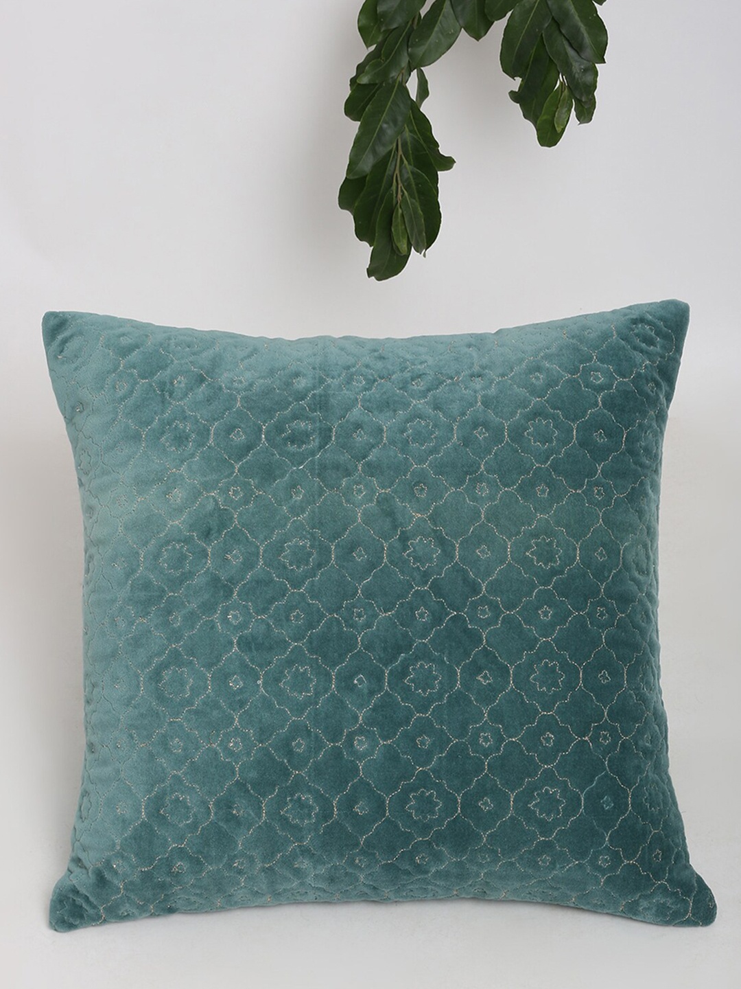 

Fabindia Teal Ethnic Motifs Square Cushion Covers